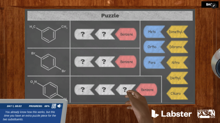 Puzzle Mechanics for Naming Chemical Molecules